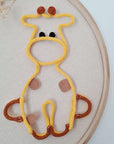 Knitted tube giraffe