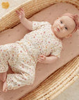 Baby Bodysuit "Fairy Garden", Size 62 (2-4 Months), Organic Cotton