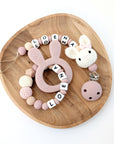 Grasping Toy / Teether "Bunny Dusty Rose"