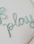 Lettering "play" with custom color