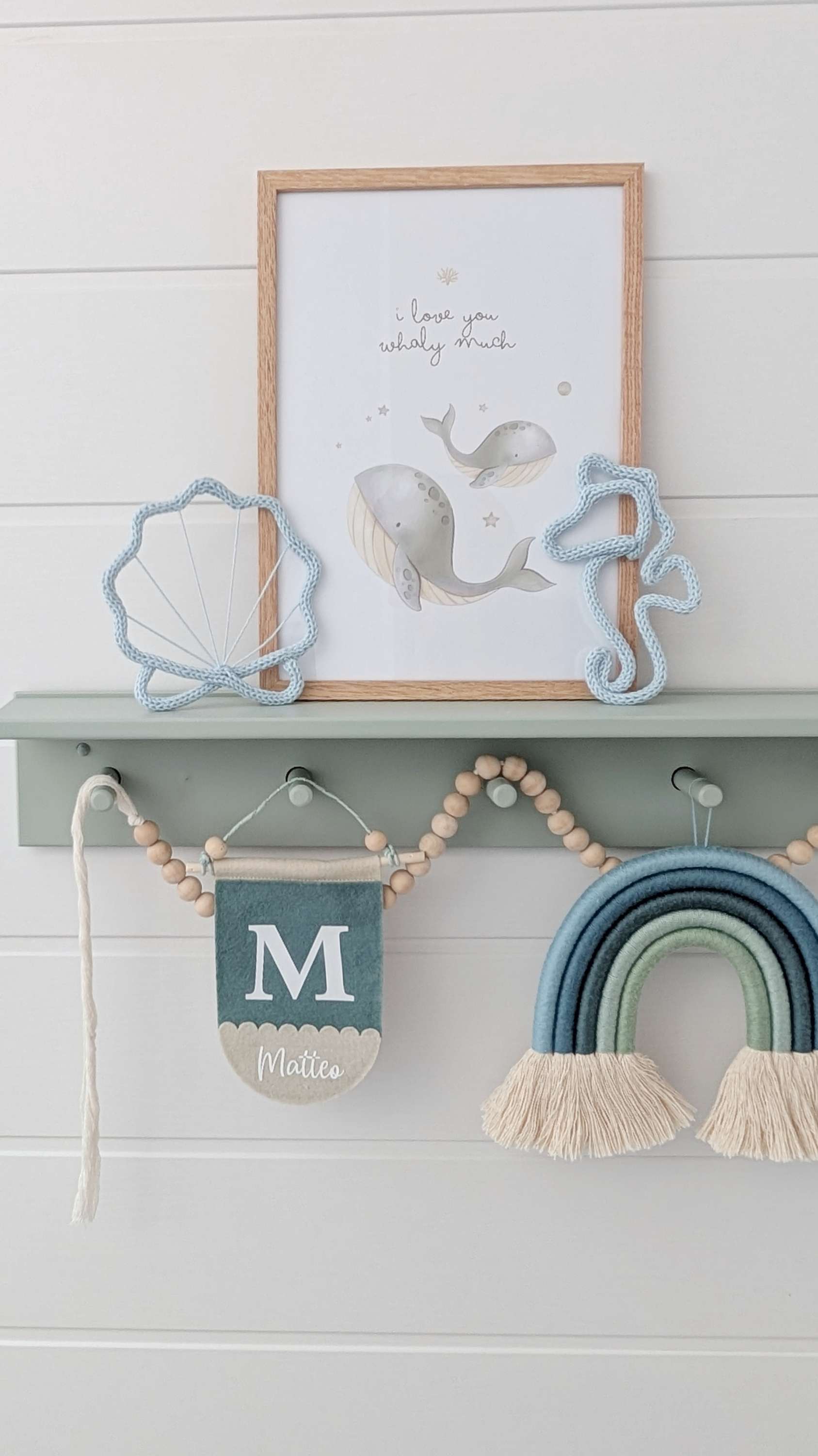 Motifs sous-marins en tricot tubulaire – coquillages et hippocampes