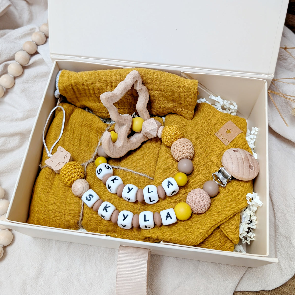 Gift Set "Mustard Yellow Fox"