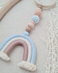 Pram chain "Rainbow baby blue"