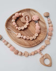 Pram Chain "Peach Heart"