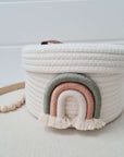 Panier avec arc-en-ciel aux couleurs personnalisées