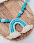 Chaîne de poussette "Arc-en-ciel Turquoise"