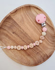 Pacifier Chain "Rosewood"