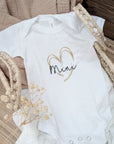 Baby Bodysuit "Mini with Heart", 3-6 Months