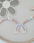 Stroller chain transverse "Rainbow blue brown"