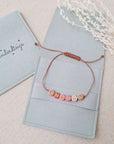 Bracelet «Maman» avec perles colorées