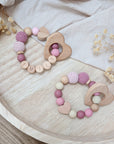 Grabbing Toy / Teething Ring "Berry Heart"