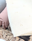 Knitted baby blanket