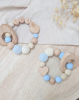 Teether / Bite Ring "Soft Blue Heart"
