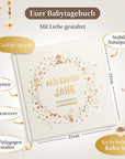 Baby Tagebuch "Mein erstes Jahr", Boho