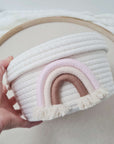 Panier avec arc-en-ciel aux couleurs personnalisées