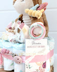 Diaper cake "Deer" with plush toy