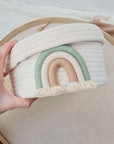 Panier avec arc-en-ciel aux couleurs personnalisées