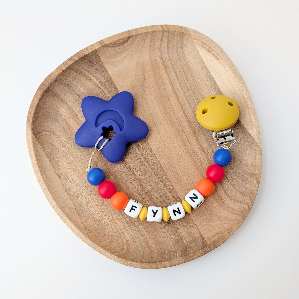 Teether / Pacifier Chain "Glowing Star"