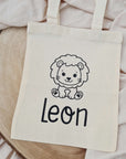 Sac avec nom et animal préféré