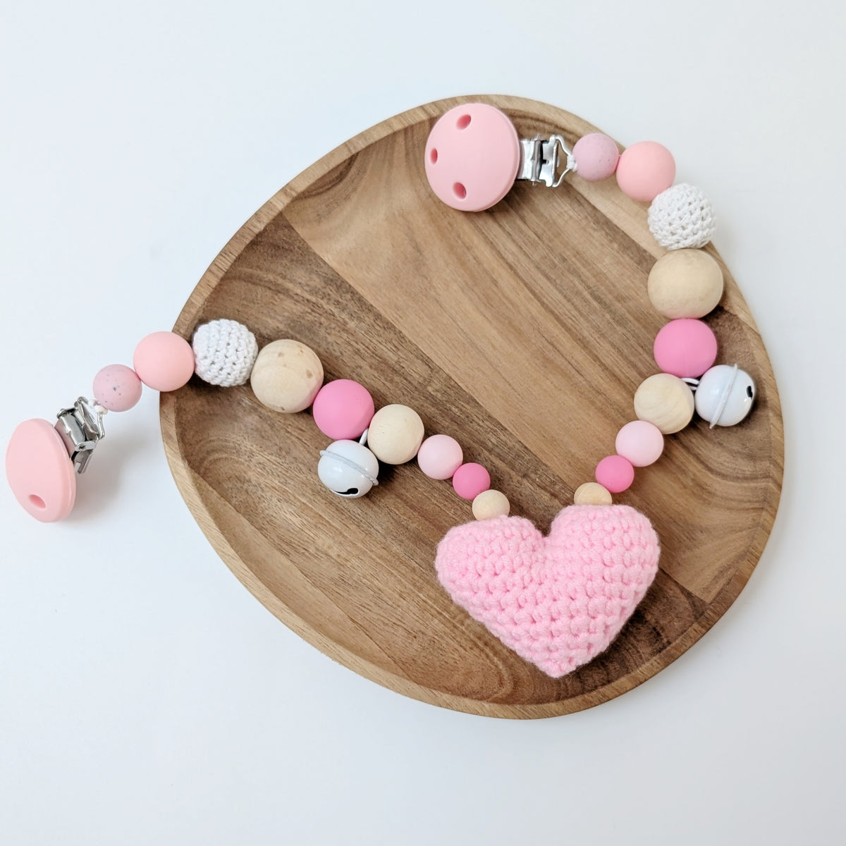 Stroller Chain "Pink Heart"