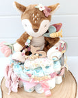 Diaper cake "Deer" with plush toy