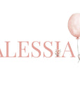 Birth poster / Nursery poster: Bunny with pink balloon