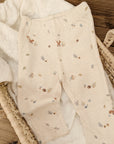 Leggings / Trousers "Forest Animals", Size 68 (3-6 Months), Organic Cotton