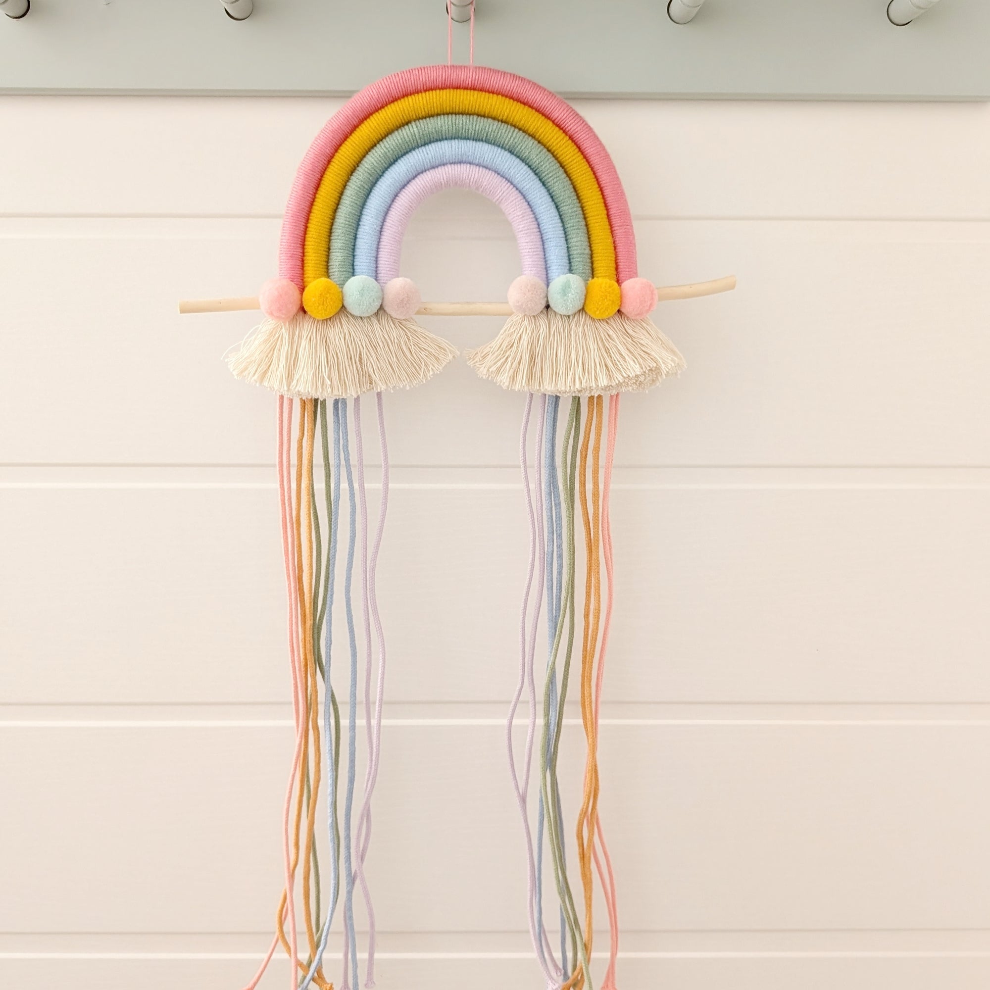 Hair Clip Holder "Mother-of-Pearl Pink Rainbow"