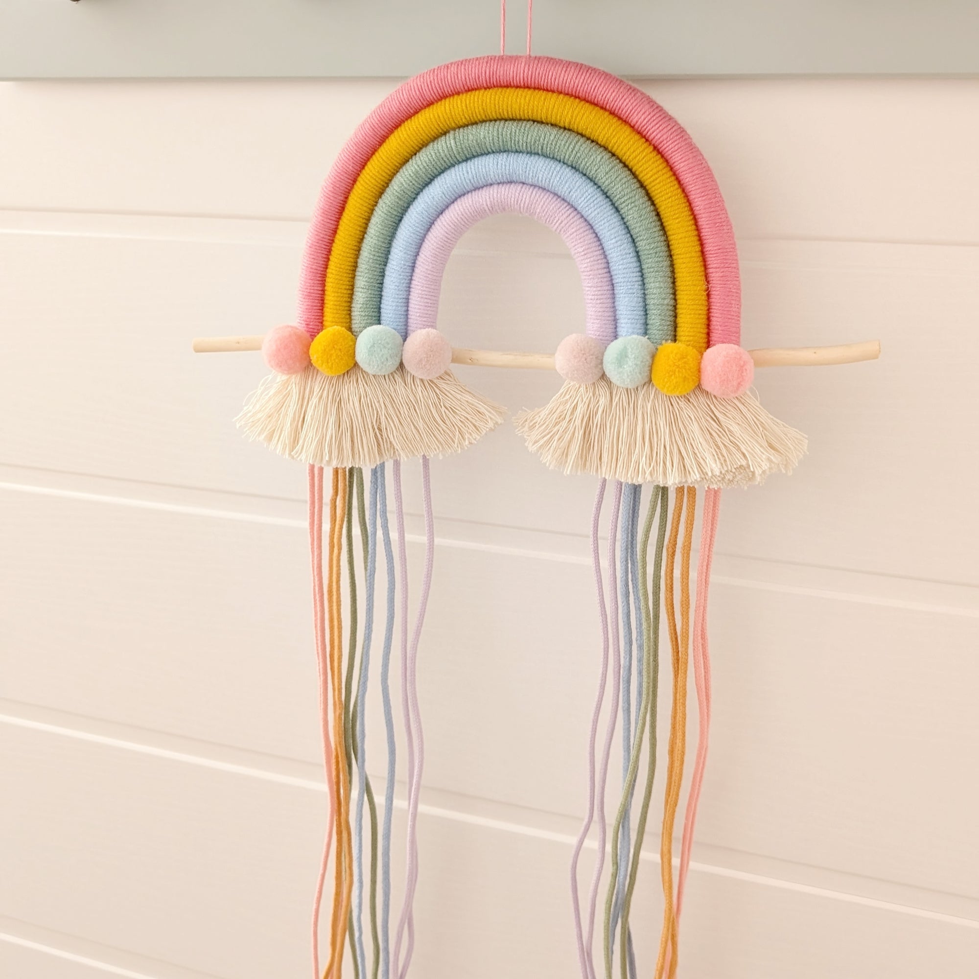 Hair Clip Holder "Mother-of-Pearl Pink Rainbow"