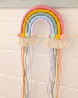 Hair Clip Holder "Mother-of-Pearl Pink Rainbow"