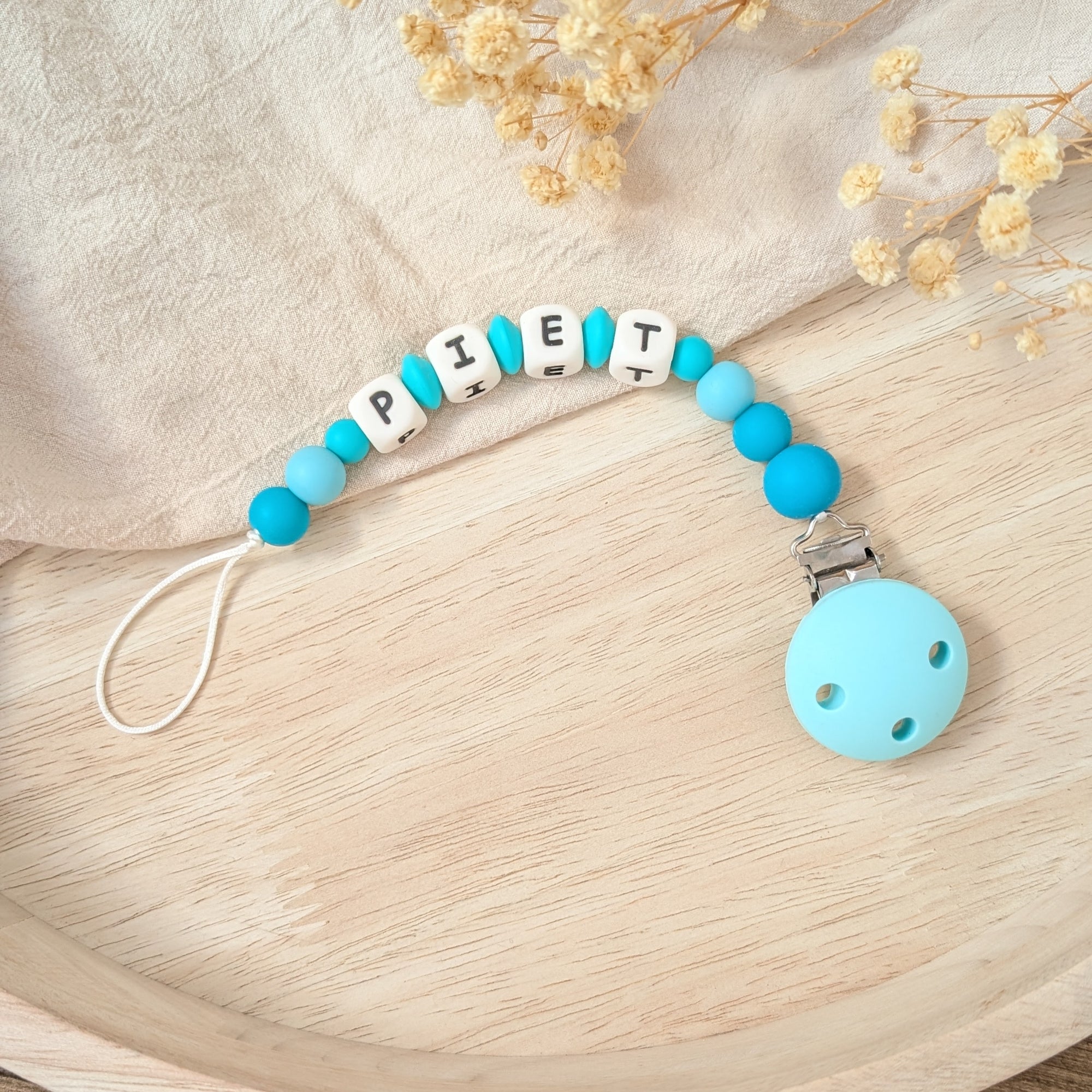 Pacifier chain "blue star"
