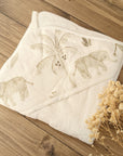 Serviette de bain / Cape de bain à capuche "Safari"
