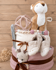 Diaper cake "Deer" with plush toy